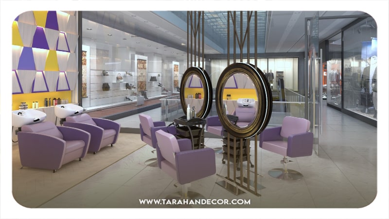 قفسه‌بندی-دکور-آرایشگاه