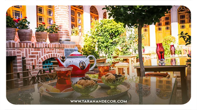 فضای باز با الهام از فضاهای سنتی